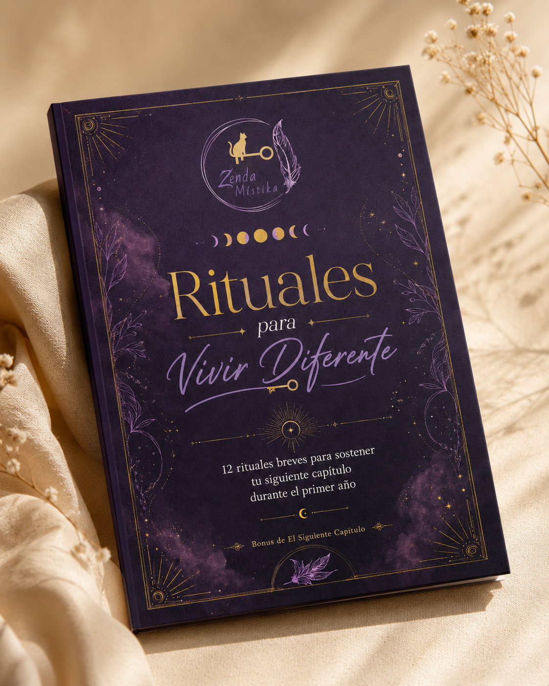 Mockup 3D del bonus 12 Rituales mensuales